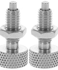 Kickass Stainless Steel Indexing Plunger 2 Pack With Knurled Grip And Spring Loaded Locking Latch And Shop Ready Manual Release Tool for mounting.