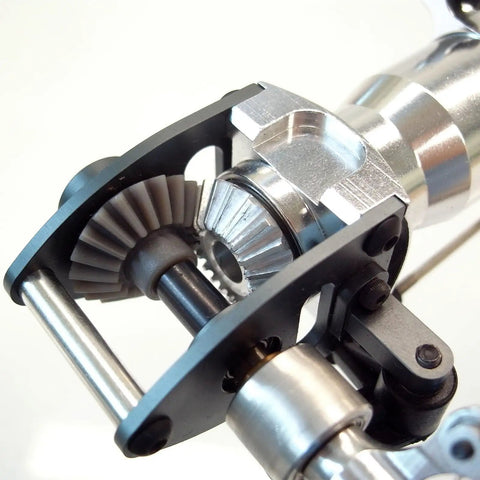Bevel Gear Set 2 Pack 1M 20 Teeth 10mm Shaft Hole 1 To 1 Ratio 1.5 Module 90 Degree Steering Gear Made From 45 Steel in assembly