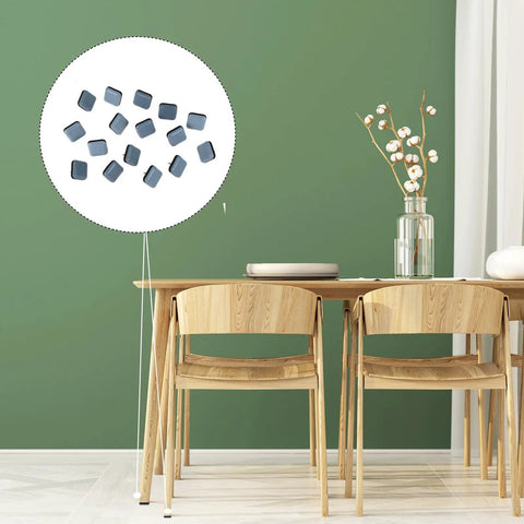 16 Pieces Chair Glides With PTFE And Iron Floor Protectors To Cut Friction And Prevent Floor Damage On Carpet Wood And Tile