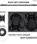 Upgraded Snatch Block Three Quarters Inch D Ring Shackle 2 Pack With Towing Pulley, showing two shackles and pulley