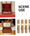 Hidden Brass Barrel Hinges For Jewelry Boxes And Cabinets With Silent Opening And Smooth Action 25 Piece Set, shown on open boxes