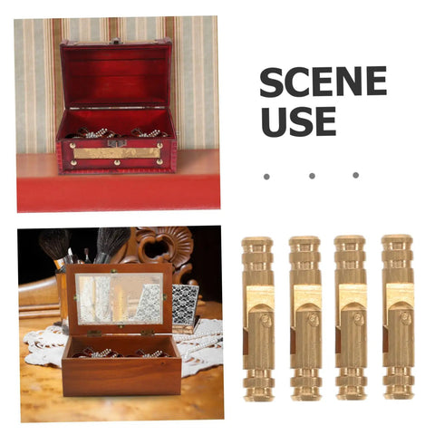 Hidden Brass Barrel Hinges For Jewelry Boxes And Cabinets With Silent Opening And Smooth Action 25 Piece Set, shown on open boxes
