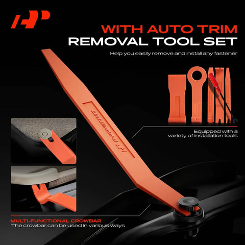 Dodge Charger 2011 To 2023 Retainer Clip Kit, 140 Piece Fastener Replacement Set with orange removal tools