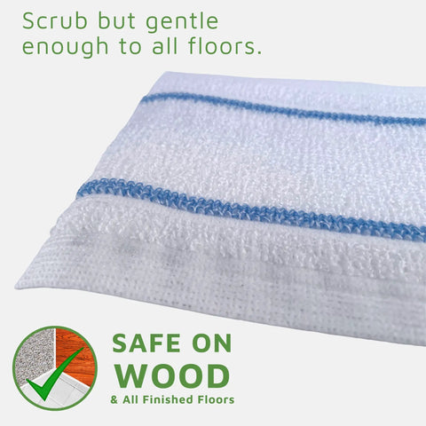 Close-up of a semi disposable microfiber mop pad highlighting texture and stitching, compatible with Shark model S3101 S3250.