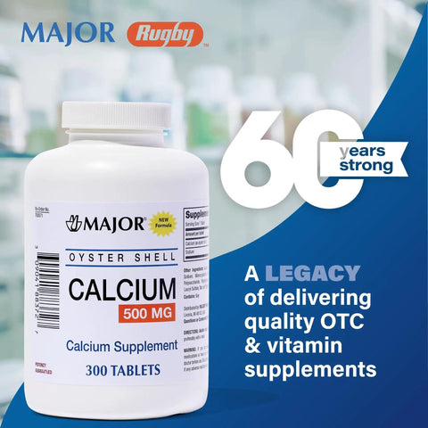 Oyster Shell Calcium 500 Mg Daily Calcium Supplement For Bone Health And Osteoporosis Support 300 Tablets 5 Mg Sodium