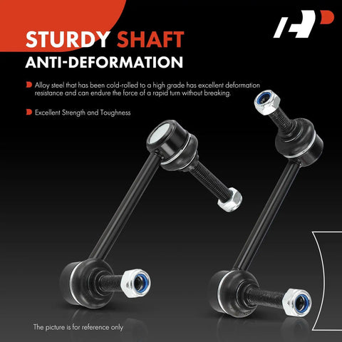 Front Sway Bar Link Stabilizer For Toyota Tacoma 2005 2022 Smooth Ride With Durable End Links Greased Bearings Better Handling For 4WD Base Pre Runner RWD And 6 Lug Models From 2015 To 2022, steel links