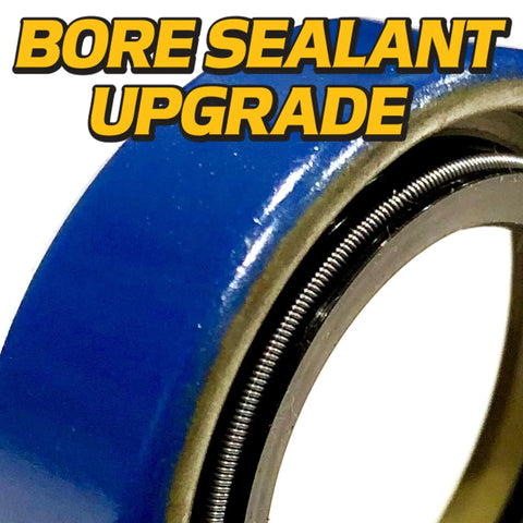 Close-up of sealed bearing in Beefy Front Caster Wheel Bearing Kit With Threaded Axle For Z Master Zero Turn Mowers