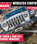 Wireless Remote Winch Control System For Trucks And SUVs With Transmitter And Receiver, Jeep self-recovery in rocky terrain