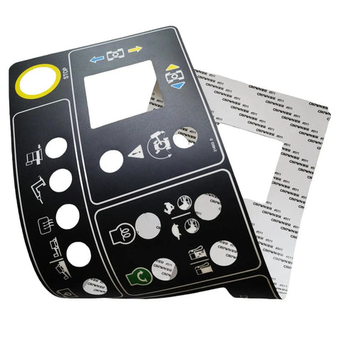 Pro Crew Approved Platform Control Panel Decal For Genie Boom Lift Z 45 Z 45 J I C Z 51 30 J Replacement Sticker, black decal detail.