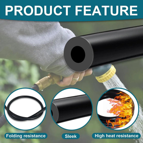 Silicone Vacuum Hose For Automotive 5mm ID Five Feet Long Black Heavy Duty High Temperature Vacuum Line 11mm OD showcased features