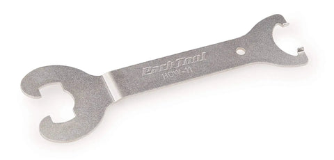 Slotted Bottom Bracket Adjustable Cup Wrench 16mm for quick bike maintenance, two-ear USA-made HCW series, silver tool.