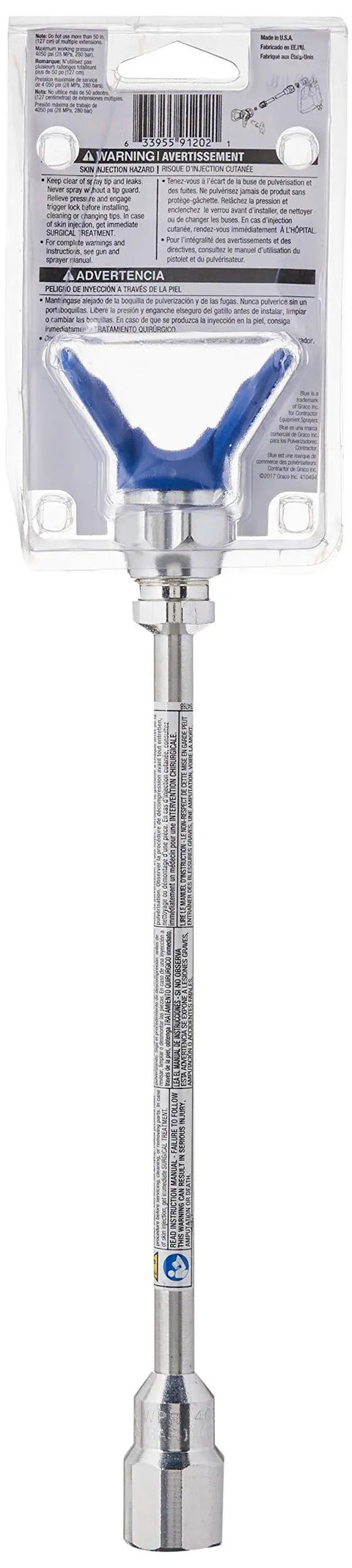 10 Inch Extension Pole for Spray Guns and Paint Sprayers, Reach Ceilings and Eaves, Keep You Off Ladders, Save Time and Improve Safety