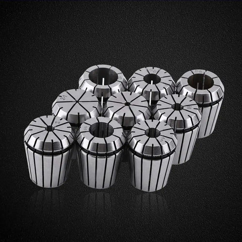 Premium 9-Piece Spring Collet Set 2-20mm For CNC Milling And Lathe With High Precision 65Mn Steel Tool Holding Chuck Kit.