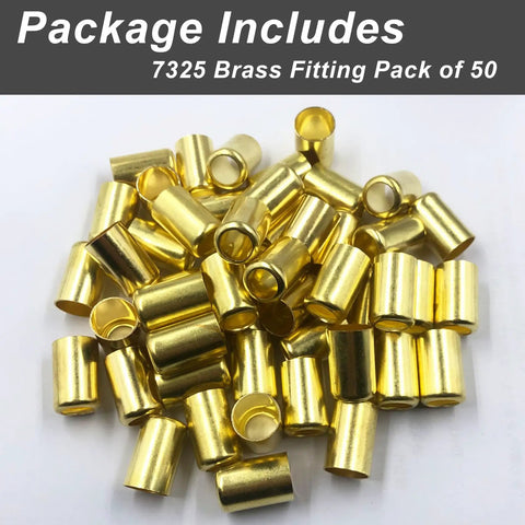 Brass Hose Ferrules 0.560 Inch ID 1 Inch Length 50 Pack Built Tough For Air Torch And Acetylene Hoses With Leak Proof Seal And Tight Fit Designed For Dependable Air Hose Connections On Welding Torches, brass ferrules pile
