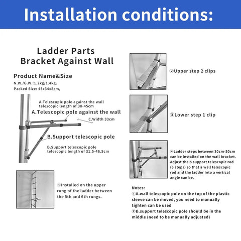 Telescoping Ladder 27.9 Ft With Adjustable Sections And Removable Hooks For Roof Access Attic Work Exterior Maintenance And Warehouse Tasks Heavy Duty Aluminum Construction For Versatile Indoor Outdoor Use wall bracket installation diagram