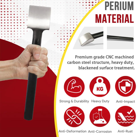 Heavy Duty 1052 Spoon Dolly Body Hammer For Panel Beating Prying Tight Auto Panels Gotta Have Garage Shop Workhorse 4 Pound Steel Tool in hand.