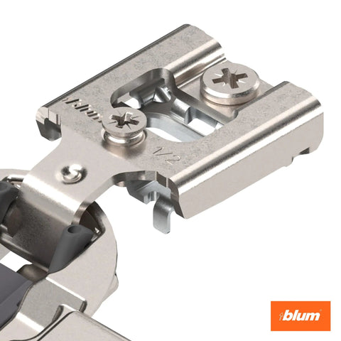 Compact Soft Close Hinge Four Kit Set For Face Frame Cabinets With Half Inch Overlay One Hundred Five Degree Opening Eight Steel Hinges