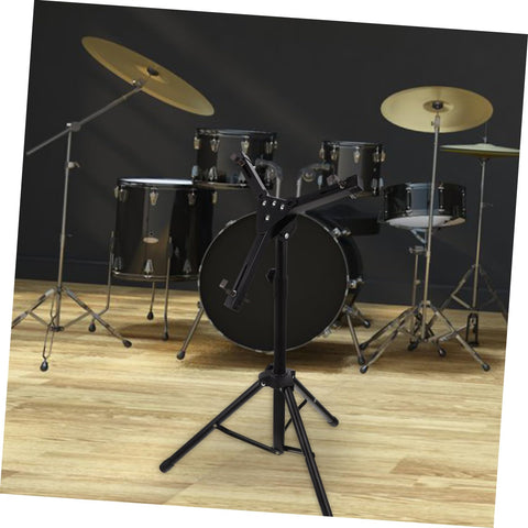 Heavy Duty Folding Snare Drum Stand With Smooth Height Adjustments For 12 Inch Practice Pads Grab And Go Black Tripod Rack Built Tough