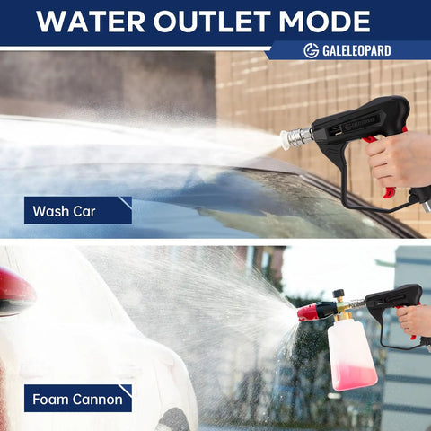 Compact Pressure Washer Gun With One Quarter Inch Quick Connector 4350 PSI High Power washing car and foam cannon use