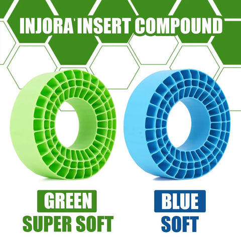 Green and blue Silicone Rubber RC Tire Inserts 132-134mm 5.25 Inch OD Designed For 2.2 Inch Tires Soft Or Medium Hardness Options