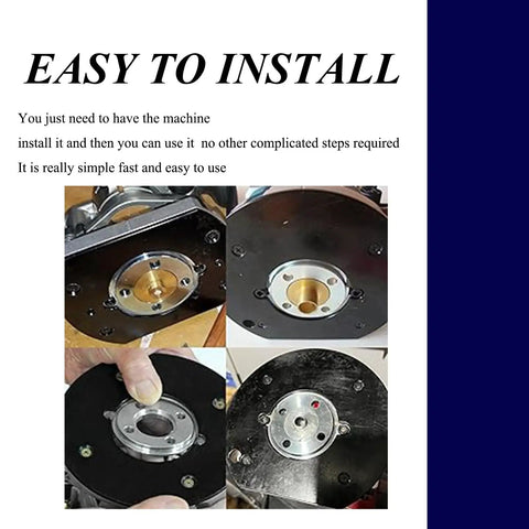 Rock Solid Router Template Guide Adapter Replacement crafted for weekend warriors, showcasing easy installation on router bases.