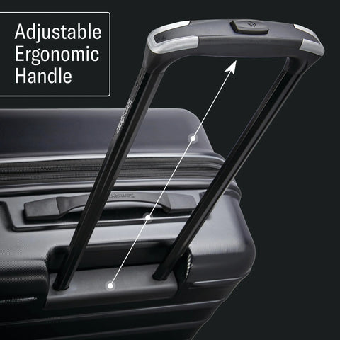 Samsonite expandable luggage set with adjustable ergonomic handle