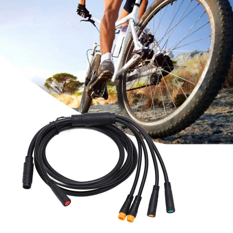 1 To 5 Electric Bike Wiring Harness With Controller Throttle Display Brake And Lamp Connectors for e-bike conversion
