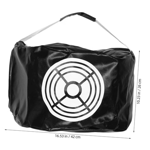 Compact Golf Swing Trainer Impact Hitting Bag for Outdoor Practice with target design shown, easy setup and portability