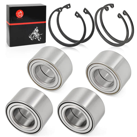 Rock Solid Front And Rear Wheel Bearing Ring Clips For Atv Heavy Duty Steel Locking Rings, set includes 4 sealed bearings and 2 clips.