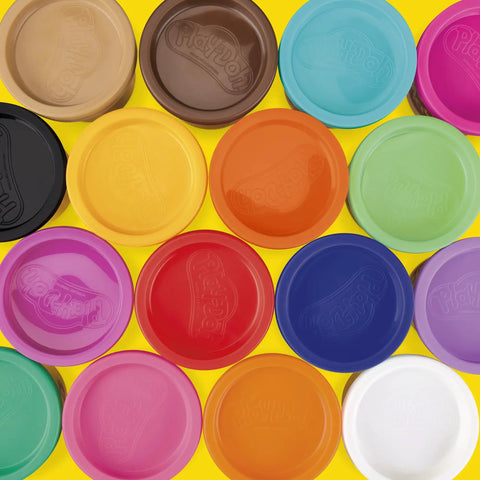 Ultimate Super Bulk Haul Of Non Toxic Modeling Compound 36 Bright Shades 3 Oz Tin Cans in colorful round tins.