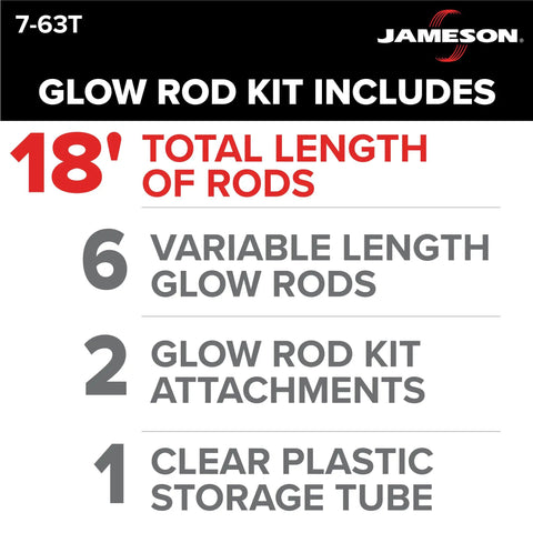 Glow Fish Rod Wiring Kit Includes 18 Feet Non Conductive Fiberglass Rods With Bullet Nose, Hook And Plastic Tube for running wire
