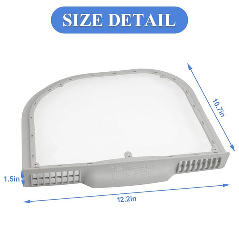Premium Dryer Lint Filter Replacement 5231EL1001C Durable Screen size dimensions details