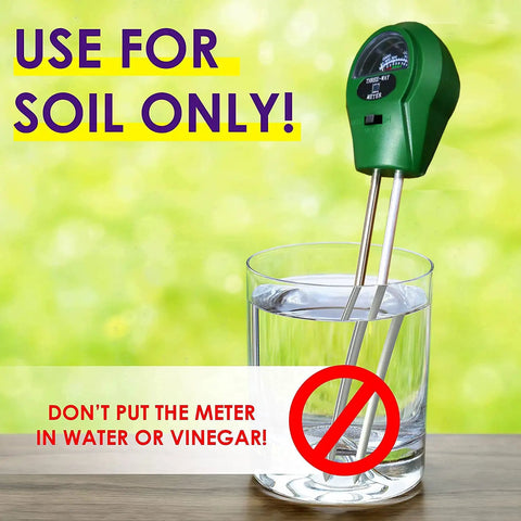 Three In One Soil Tester For Garden And Home With PH Meter Moisture Meter And Light Intensity Gauge No Battery Needed caution sign