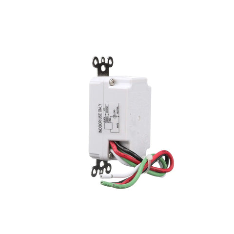 Side view of In Wall 8 Hour Digital Countdown Timer With Auto Shut Off For Lights Fans Heaters And Appliances, showing wires