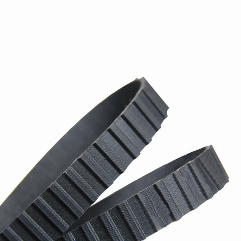 Close-up of Closed Loop Timing Belt Set For Industrial Machinery, Three Eighths Inch Wide, Neoprene with Fiberglass Core