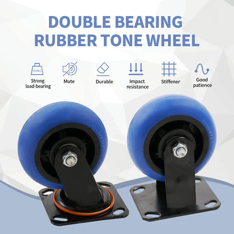 Tough As Nails Folding Platform Truck Cart Built With Thick Steel Plate And Smooth Rolling Wheels For Busting Through Heavy Warehouse 36X24 Inch 1100 Lbs Hauls featuring double bearing rubber tone wheels.