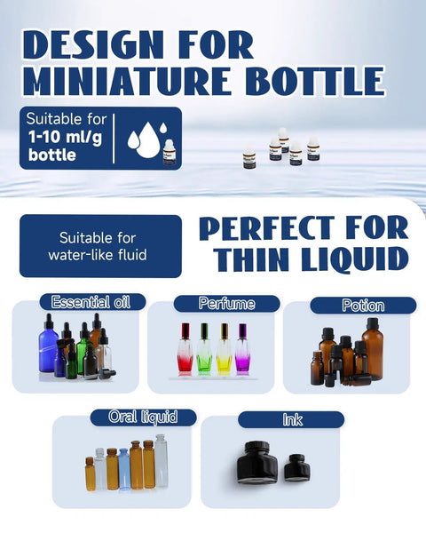 No Hassle Auto Fill Peristaltic Pump Liquid Filling Machine For 1-50 Ml Bottles, suitable for 1-10 ml miniature bottles.