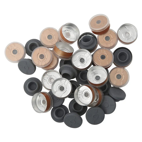 20mm Manual Vial Crimper Holds Flip Off Caps Solid With Zero Hassle Setup Includes Ten 10ml Glass Vials Stoppers And Lids, aluminum flip caps and rubber stoppers.