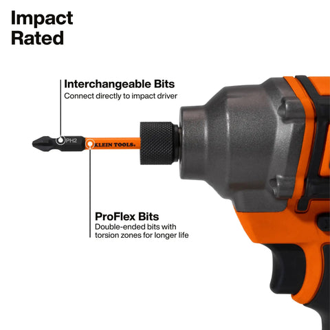 All-In-One 13-In-1 Ratcheting Screwdriver Set For Pros And DIYers With Impact-Ready Bits, close-up view showing interchangeable and ProFlex bits