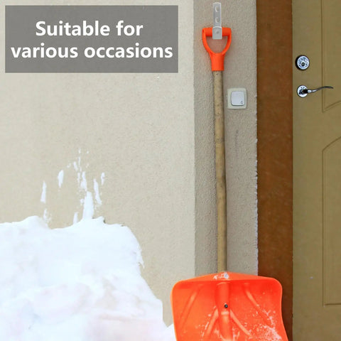 Top Shelf Heavy Duty Four Piece Bunk And Loft Bed Ladder Brackets Rust Resistant PVC Coated Stainless Steel Angular Support Hooks Clean White Finish No Sweat Installation on a snowy wall.