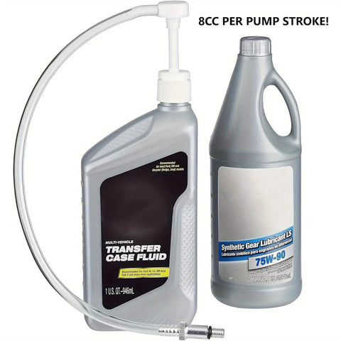 Lower Unit Gear Oil Pump Outboard Oil Change Kit With Three Eighths Inch Metal Swivel And 8mm And 10mm Adapters next to lubricating oils
