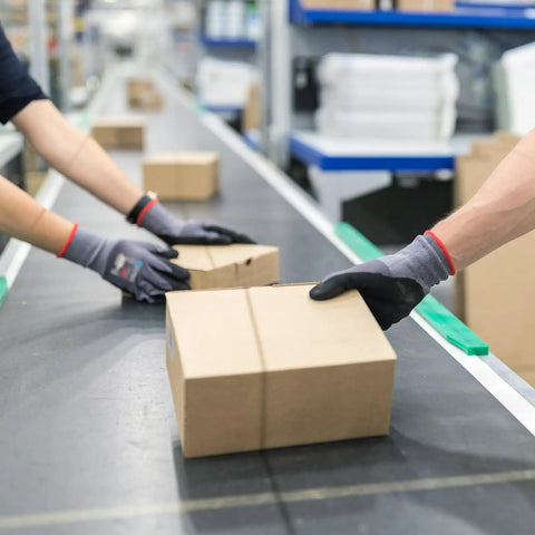 MicroFoam Nitrile Coated Work Gloves With 25 Percent Thinner Coating 3 Pairs Seamless Knit Nylon for warehouse use