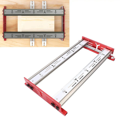 Slab Flattening Router Sled for Woodworking Aluminum Alloy Slab Jig displaying lightweight design for DIY slab flattening.