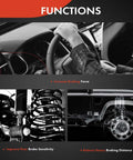 Rear Center Brake Hydraulic Hose For Classic GM Vehicles Compatible With Chevrolet, GMC, Buick, Cadillac, Pontiac And Oldsmobile Models Including C10 C20 C30 Impala Camaro Blazer Seville Firebird And More diagram showing brake function improvements