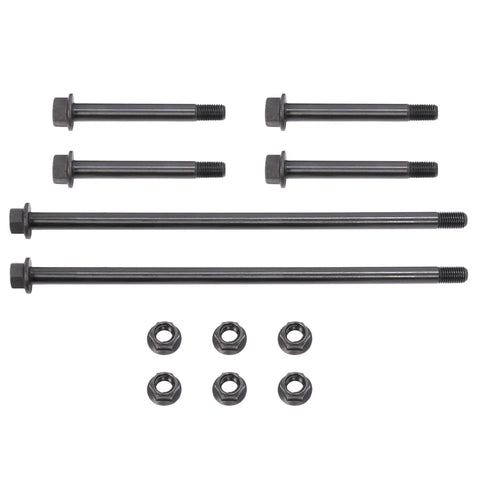Front A Arm Bushing Bolts Nuts Kit For Yamaha Banshee 1991 2006 YFZ350 with multiple steel bolts and nuts, rust resistant black finish