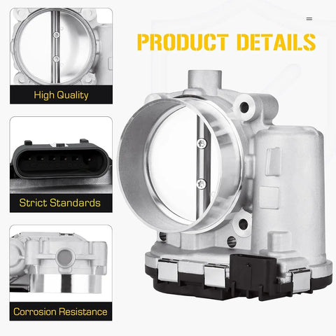 Electric Throttle Body Replacement for Dodge Avenger Challenger Charger 3.6L Jeep Cherokee 3.2L Grand Cherokee Wrangler 3.6L Ram 1500 ProMaster 1500 2500 3500 2011 to 2022 drop in direct fit plug and play product details