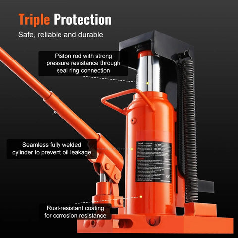 Heavy Duty Hydraulic Toe Jack Offering Five Ton Lift And Ten Ton Top Hoist For Shops And Factories seamless welded design with durable components.