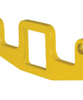 Built Like A Tank Double Sling Rack Hook For Industrial Storage With Bright Yellow Finish, robust and durable steel construction.