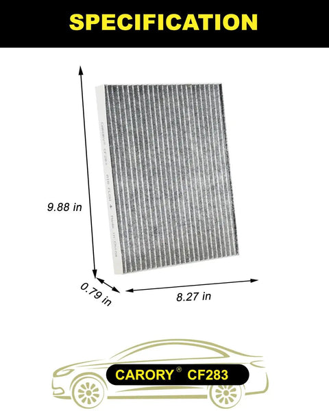 Chrysler Cabin Air Filter With Activated Carbon For Pacifica 2017 To 2025 Grand Caravan 2021 To 2025 Voyager 2020 To 2025 Replacement OE