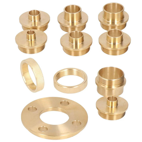 Heavy Duty Brass Router Guide Kit With Lock Nut Adapter For Precision Woodworking Template Routing Perfect For Dovetails And Hinges. 11 pieces of brass bushings.